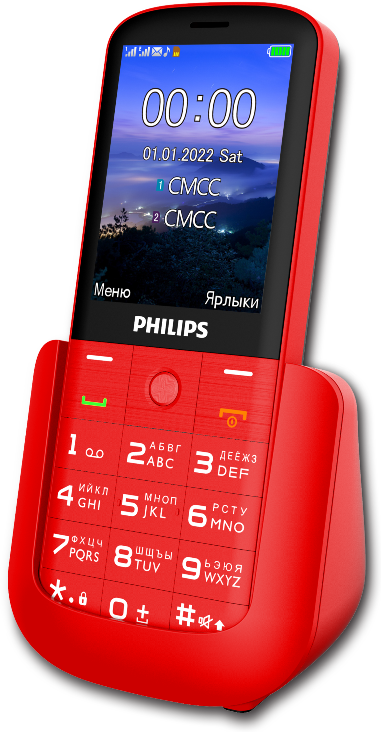 Мобильный телефон Philips Xenium E227 Dual sim Красный Мобильный телефон Philips Xenium E227 Dual sim Красный