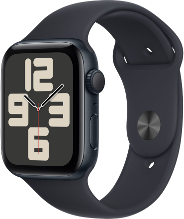 Часы Apple Watch SE 2023 GPS 44мм корпус из алюминия Темная ночь + ремешок Sport Band Темная ночь (new)