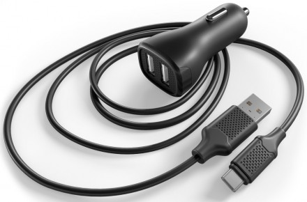 АЗУ Gal UC-2297+дата-кабель Type-C black