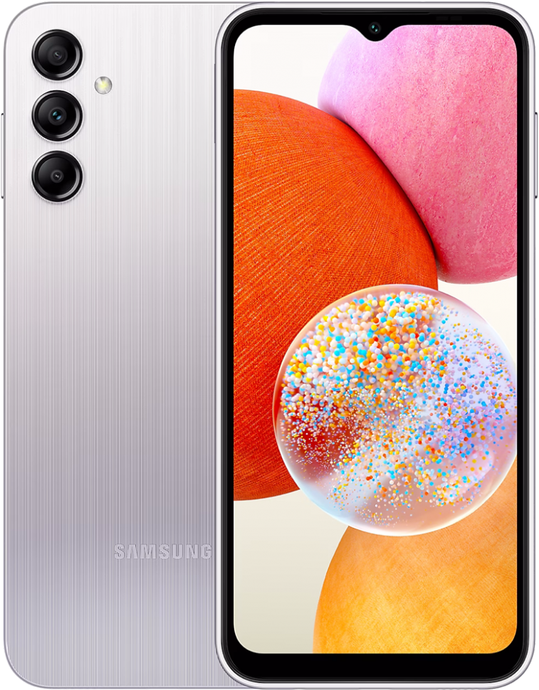 Смартфон Samsung Galaxy A14 6/128Gb Серебристый (SM-A145) Смартфон Samsung Galaxy A14 6/128Gb Серебристый (SM-A145)