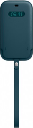 Чехол Apple iPhone 12/12 Pro MagSafe кожаный Балтийский синий (MHYD3ZE/A)