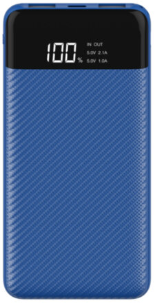 Внешний аккумулятор InterStep B201 10000mAh c функцией Power Delivery Blue