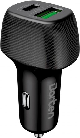АЗУ Dorten 36W Quick Charger QC3.0+PD3.0 универсальное Black