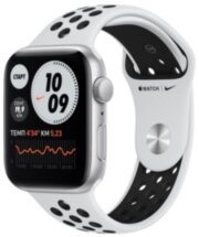 Часы Apple Watch Nike SE GPS 44мм корпус из алюминия серебряный + ремешок платиновый (MYYH2RU/A)
