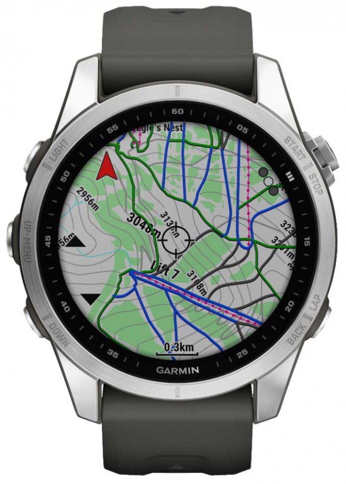Часы Garmin Fenix 7S Серебристые Часы Garmin Fenix 7S Серебристые