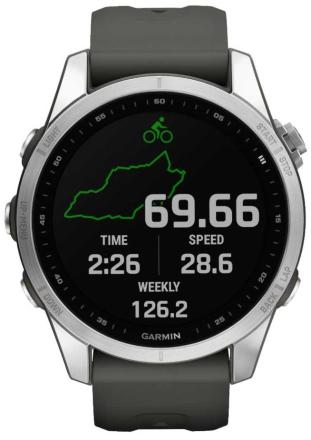 Часы Garmin Fenix 7S Серебристые
