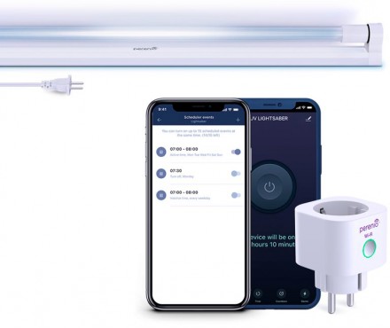 Умный комплект безопасности Perenio UV Lightsaber White (PEKUV01)