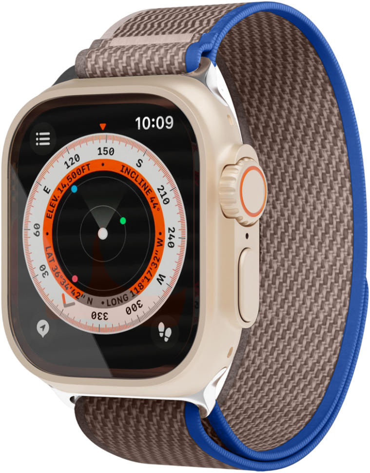 Ремешок для умных часов VLP Trail Band для Apple Watch 42|44|45|49mm Синий-серый