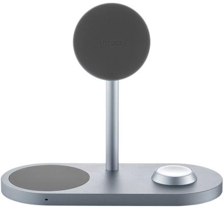 Беспроводное зарядное устройство uBear Stage Pro 3 in 1 Серое