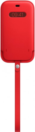 Чехол Apple iPhone 12/12 Pro MagSafe кожаный (PRODUCT)RED (MHYE3ZE/A)