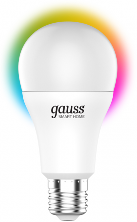 Умная лампочка Gauss 10 Вт A60 Е27 RGBW White