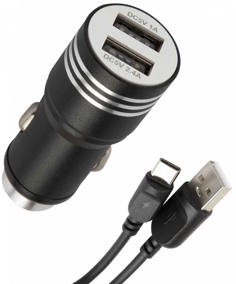 АЗУ RedLine AC-5A + кабель USB-A-Type-C 2,4A Черное