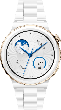 Часы HUAWEI Watch GT 3 Pro керамический ремешок Белые (Frg-B19T)