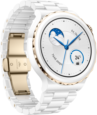 Часы HUAWEI Watch GT 3 Pro керамический ремешок Белые (Frg-B19T)