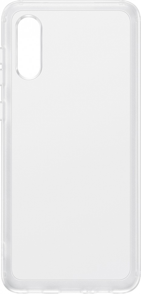Клип-кейс Samsung Galaxy A02 Soft Clear Cover прозрачный (EF-QA022TTEGRU) Клип-кейс Samsung Galaxy A02 Soft Clear Cover прозрачный (EF-QA022TTEGRU)