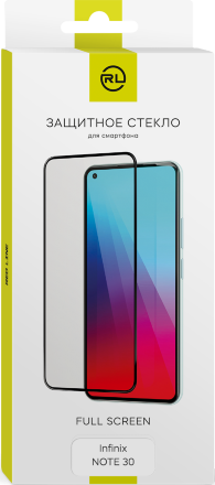 Стекло защитное RedLine для Infinix NOTE 30 Черная рамка