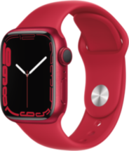 Часы Apple Watch Series 7 GPS 41мм корпус из алюминия красный + ремешок Красный (MKN23RU/A)