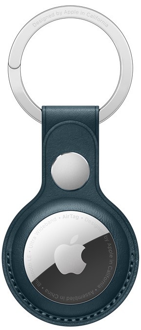 Брелок Apple для AirTag Leather Key Ring Балтийский синий (MHJ23ZM/A)