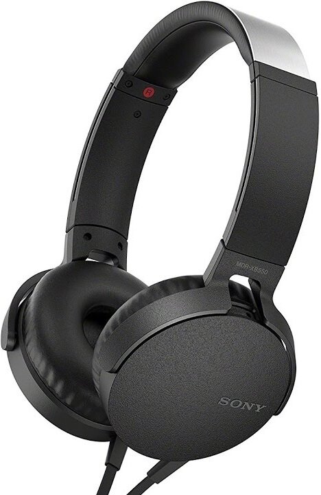 Наушники с микрофоном Sony MDR-XB550APB Black