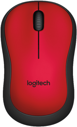 Мышь беспроводная Logitech M220 Silent Red