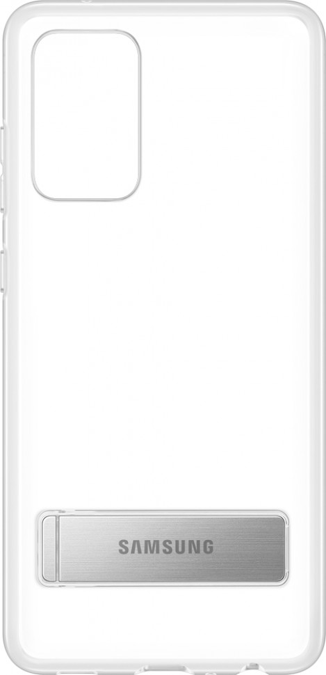 Клип-кейс Samsung Galaxy A72 Clear Standing Cover прозрачный (EF-JA725CTEGRU) Клип-кейс Samsung Galaxy A72 Clear Standing Cover прозрачный (EF-JA725CTEGRU)