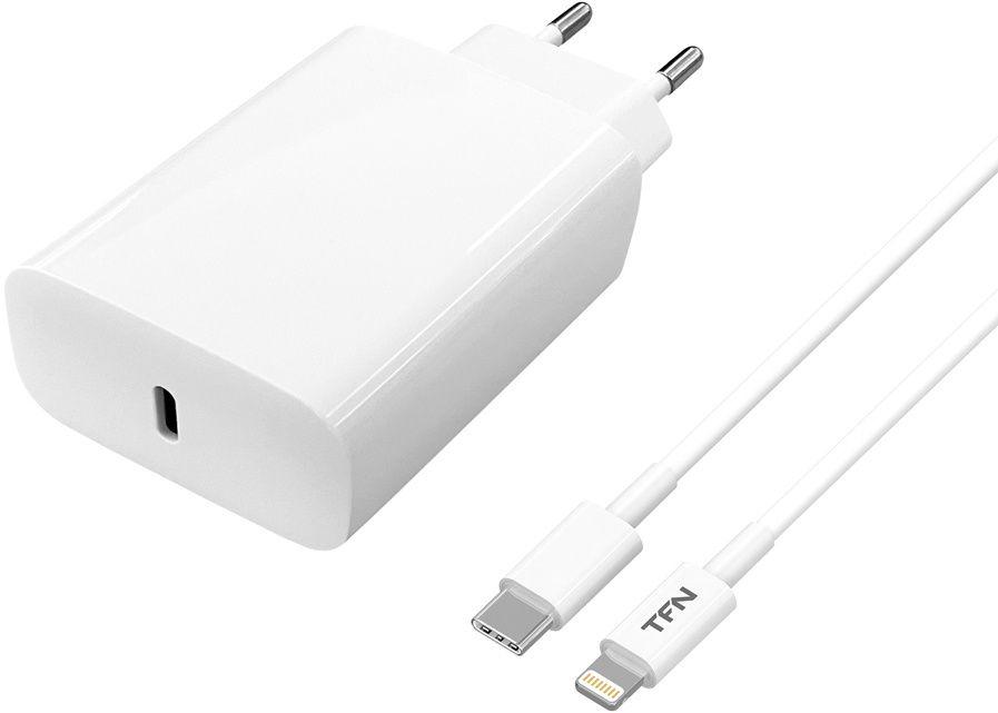 СЗУ TFN WC13 + дата-кабель Type-C-Lightning 20W White СЗУ TFN WC13 + дата-кабель Type-C-Lightning 20W White
