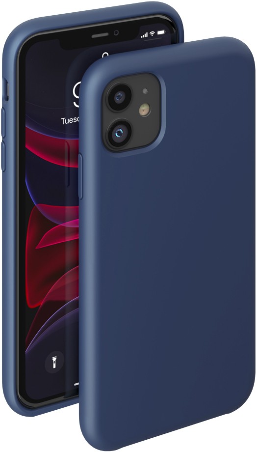 Клип-кейс Deppa Apple iPhone 11 Liquid Silicone Pro Blue