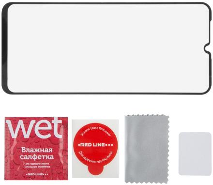 Стекло защитное RedLine Samsung Galaxy A03 Core черная рамка