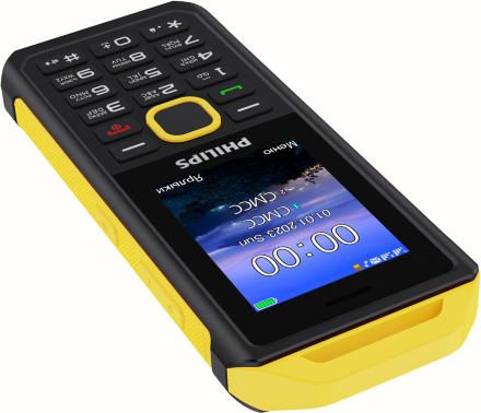 Мобильный телефон Philips Xenium E2317 Dual sim Желто-черный
