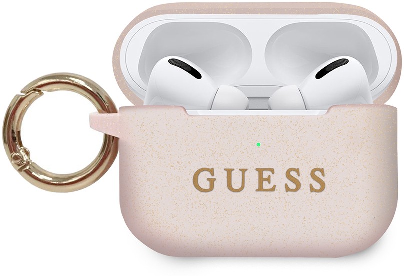 Чехол Guess Airpods Pro Glitter Pink