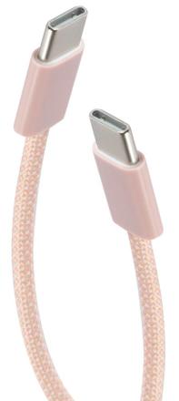 Дата-кабель RedLine Type-C-Type-C 1 метр 60 Вт Розовый