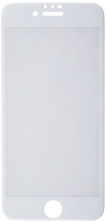 Стекло защитное RedLine iPhone 8/7/6 F3D белая рамка