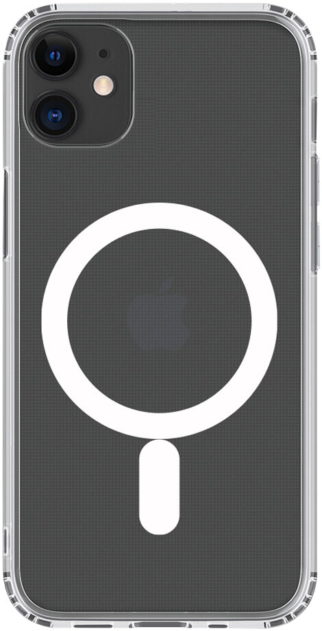 Клип-кейс Deppa Apple iPhone 11 Gel Pro Magsafe прозрачный Клип-кейс Deppa Apple iPhone 11 Gel Pro Magsafe прозрачный