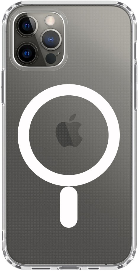 Клип-кейс Deppa Apple iPhone 12/12 Pro Gel Pro Magsafe прозрачный Клип-кейс Deppa Apple iPhone 12/12 Pro Gel Pro Magsafe прозрачный