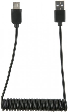 Дата-кабель RedLine microUSB витой Black