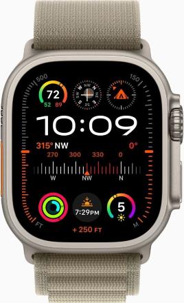 Часы Apple Watch Ultra 2 GPS 49мм корпус из титана + ремешок alpine loop Оливковый