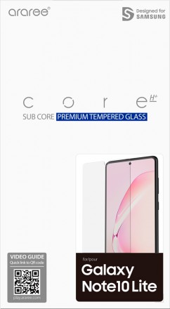Стекло защитное Araree Samsung Galaxy Note 10 Lite прозрачное