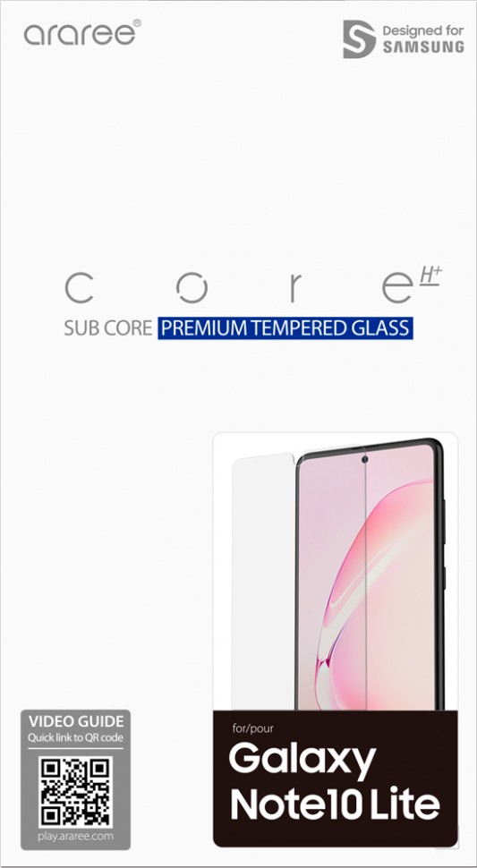 Стекло защитное Araree Samsung Galaxy Note 10 Lite прозрачное Стекло защитное Araree Samsung Galaxy Note 10 Lite прозрачное