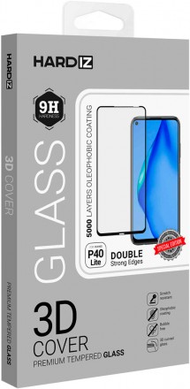 Стекло защитное Hardiz Huawei P40 Lite 3D черная рамка