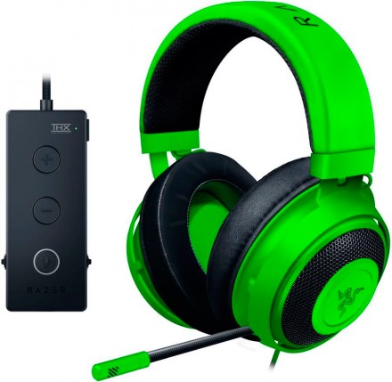 Игровая гарнитура Razer Kraken Tournament Edition проводная с пультом Green