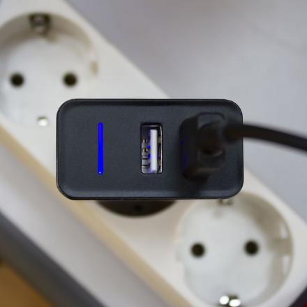 СЗУ Krutoff CH-07L 2xUSB + дата-кабель Lightning 2.4A  Black