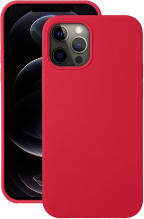 Клип-кейс Deppa Apple iPhone 12/12 Pro Liquid Silicone Pro Red