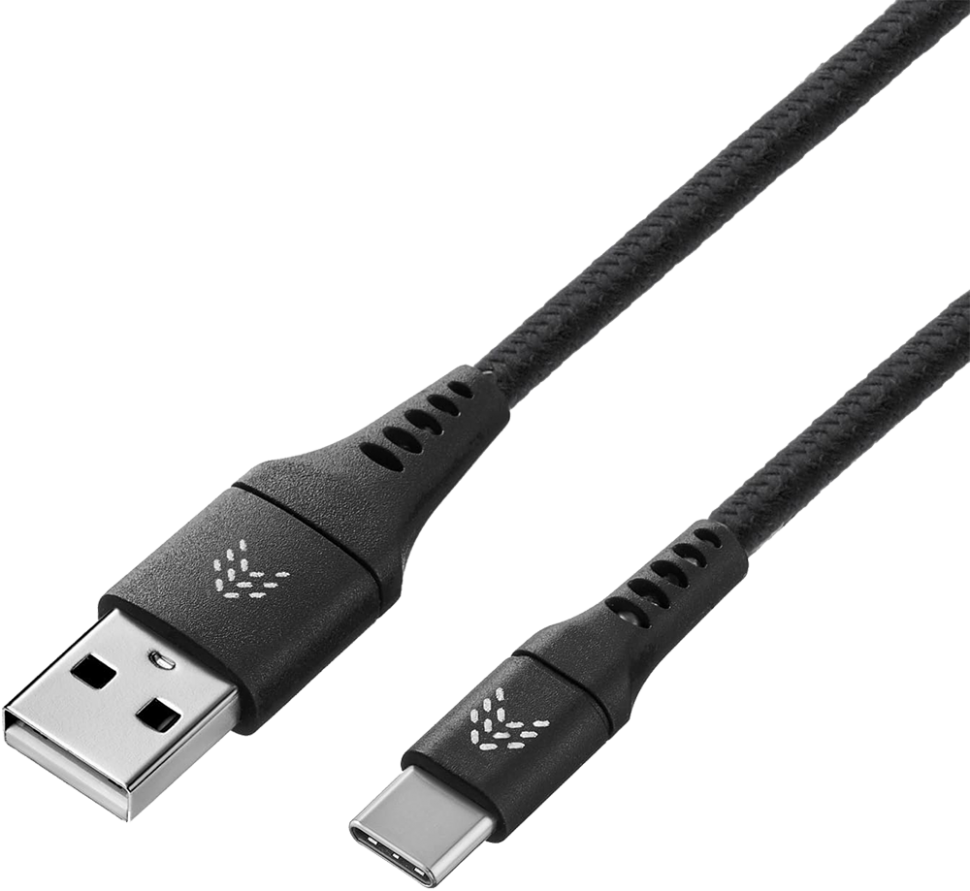Дата-кабель Rocket Contact USB-A - USB-C 1м оплётка нейлон Черный Дата-кабель Rocket Contact USB-A - USB-C 1м оплётка нейлон Черный