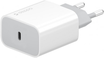 СЗУ Deppa USB Type-C, Power Delivery, 25Вт White
