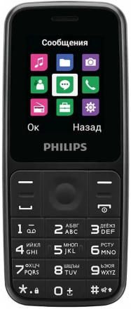 Мобильный телефон Philips Xenium E125 DS Черный