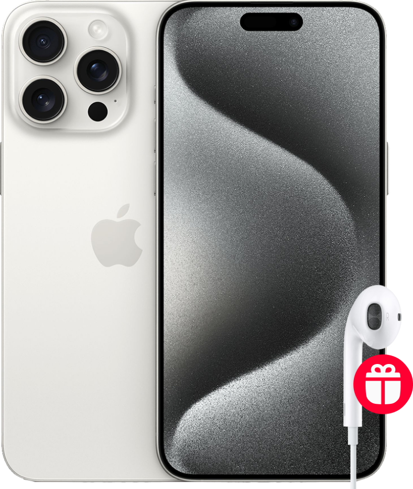 Смартфон Apple iPhone 15 Pro 256Gb SIM + SIM Белый титан Смартфон Apple iPhone 15 Pro 256Gb SIM + SIM Белый титан