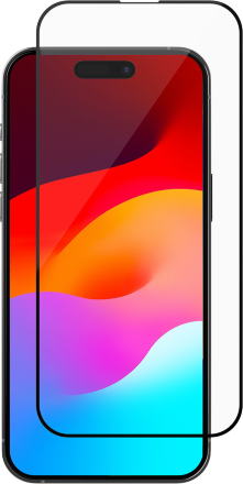 Стекло защитное Rocket Edge 3D Cover для iPhone 15 Pro Черная рамка