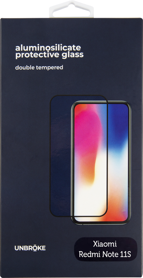 Стекло защитное UNBROKE Xiaomi Redmi Note 11S черная рамка Стекло защитное UNBROKE Xiaomi Redmi Note 11S черная рамка