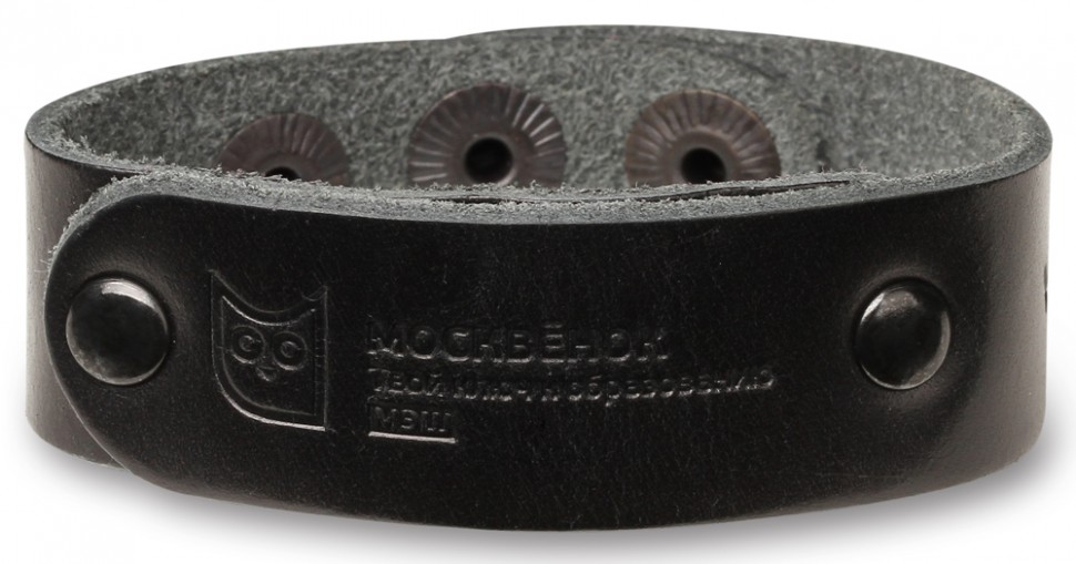 Браслет RFID Москвенок WCH PS1 RU кожаный Black Браслет RFID Москвенок WCH PS1 RU кожаный Black