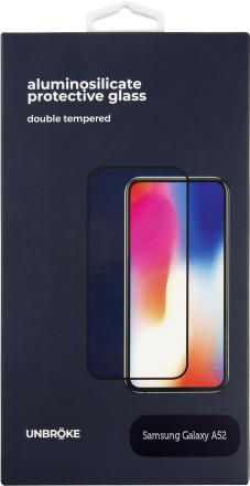 Стекло защитное UNBROKE Samsung Galaxy A52 черная рамка